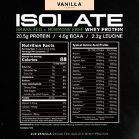 Creatine + Isolate Bundle: 1 Creatine Powder (Unflavored, 2lb) + 1 Whey Protein Isolate (Vanilla, 2lb) | Premium Supplements, Vegetarian, Gluten Free
