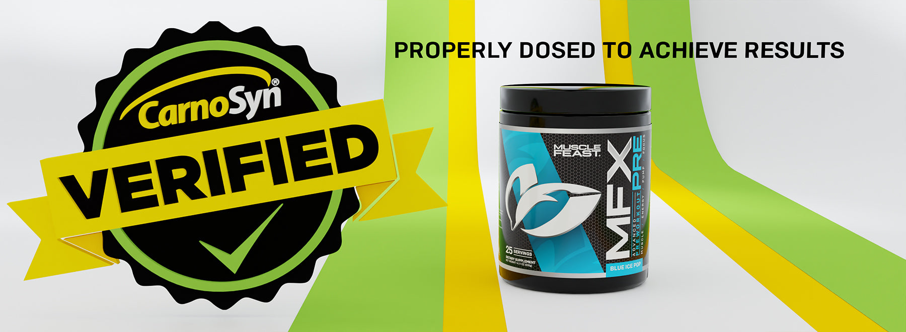 MUSCLE FEAST® MFX PRE is CarnoSyn® Verified