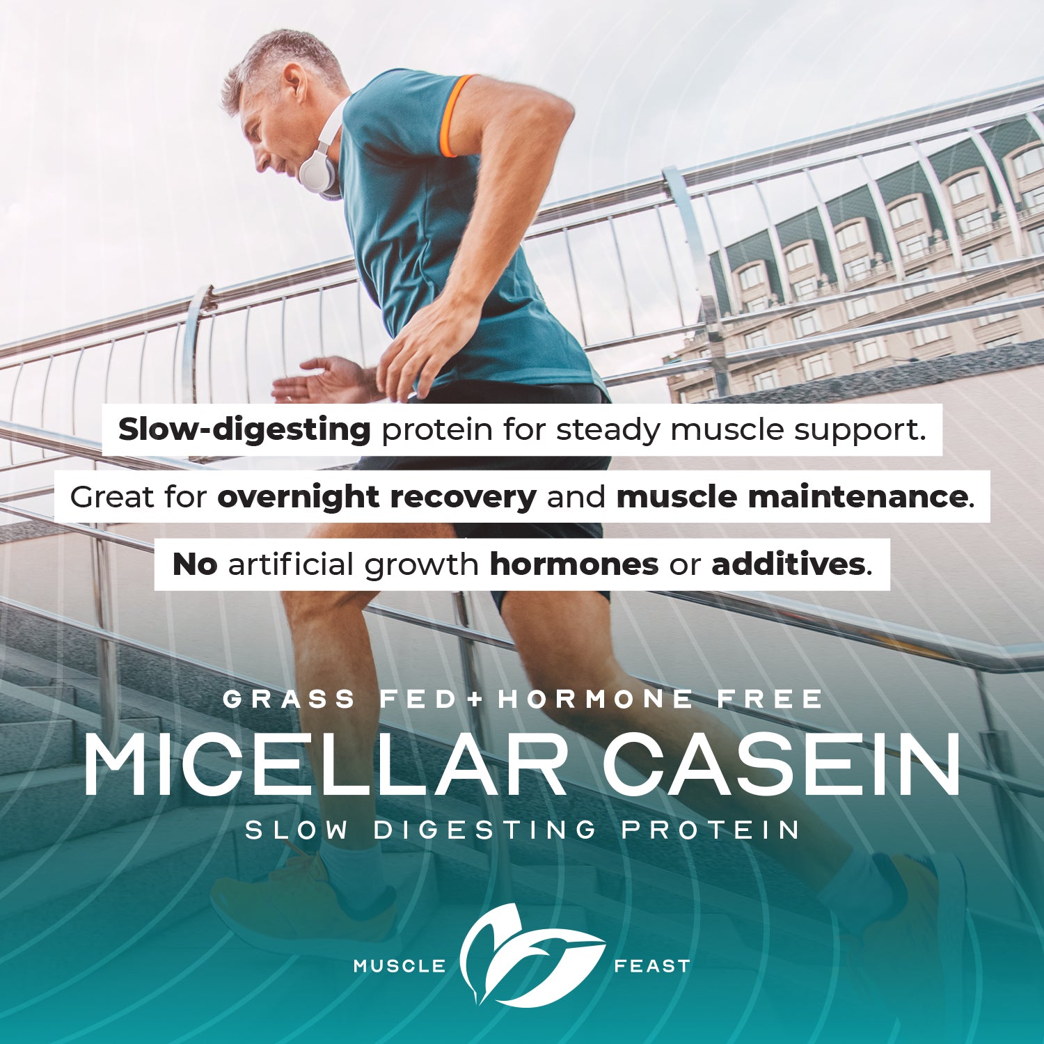Micellar Casein Protein, All Natural Pasture Raised Hormone Free Soy Free