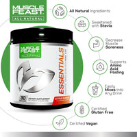 Vegan Essential Amino Acid Powder Post Workout Recovery and Intra-Training Drink, 300g