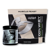 100% Whey + Creatine Bundle: (1) 100% Whey Protein (Vanilla, 5lb) + (1) Creatine Powder (Unflavored, 300g)