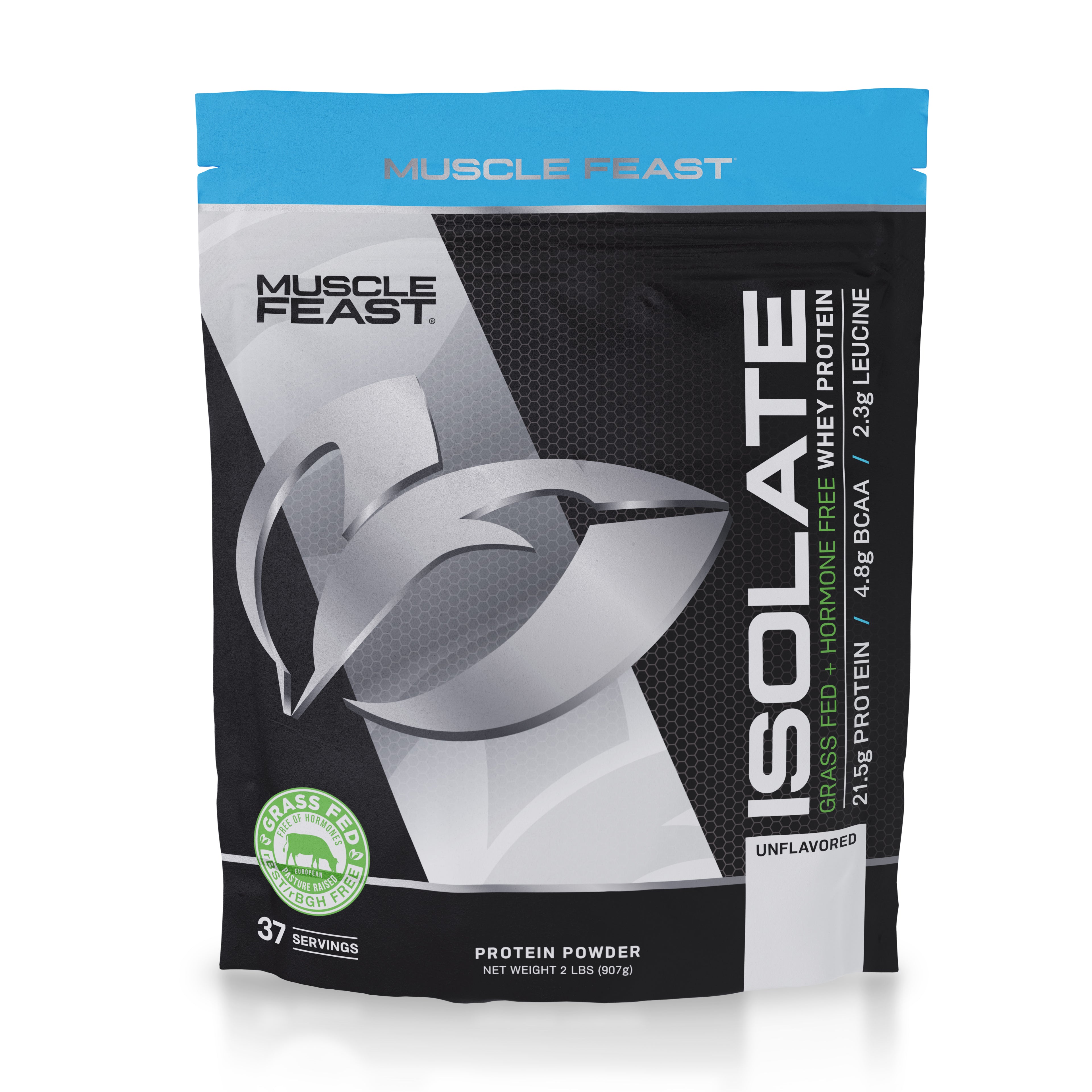 Isolate + Creatine Bundle: 1 Whey Protein Isolate (Unflavored, 2lb) + 1 Creatine Powder (Unflavored, 300g) | Premium Supplements, Vegetarian, Gluten Free