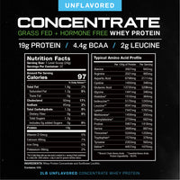 Whey Concentrate, Pasture Raised, Grass Fed, rBST/rBGH and soy free