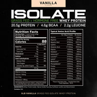 Creatine + Isolate Bundle: 1 Powder (Unflavored, 300g) + 1 Whey Protein Isolate (Vanilla, 5lb) | Premium Supplements, Vegetarian, Gluten Free