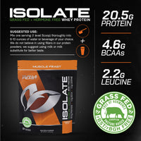 Whey Protein Isolate, Pasture Raised, Grass Fed, rBST/rBGH and soy free