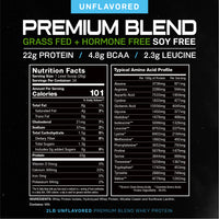Premium Blend Protein, Pasture Raised, Grass Fed, rBST/rBGH and soy free