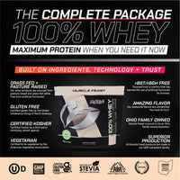 100% Whey + Creatine Candy Bundle: 1 100% Whey Protein (Vanilla, 5lb) + 1 Creatine Candy (Lemon Lime, 360) | Premium Supplements, Vegetarian, Gluten Free