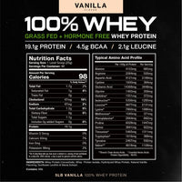 100% Whey + Creatine Candy Bundle: 1 100% Whey Protein (Vanilla, 5lb) + 1 Creatine Candy (Lemon Lime, 360) | Premium Supplements, Vegetarian, Gluten Free