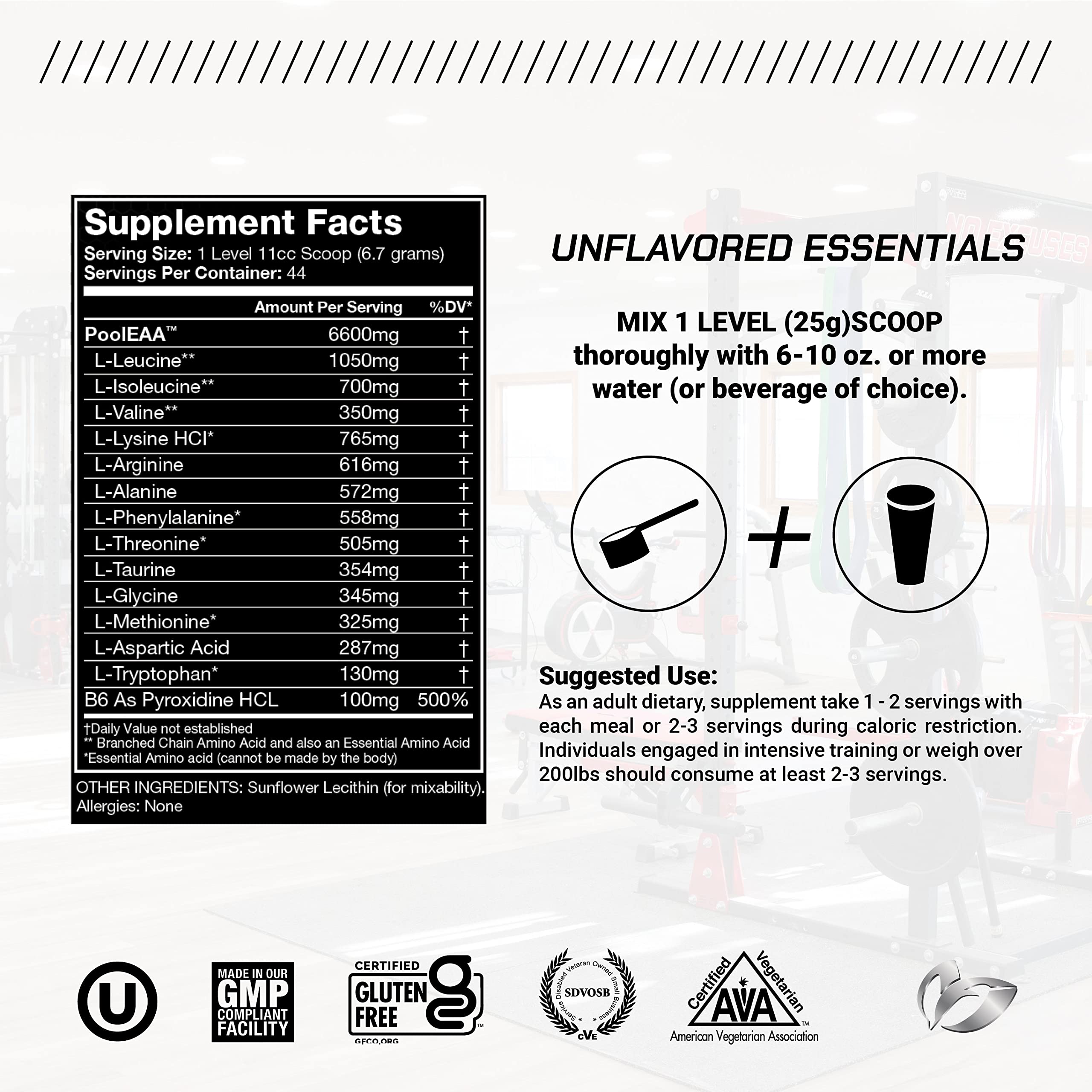 EAAs Unflavored + Cyclic Dextrin Bundle: (1) Essentials Unflavored (Unflavored, 300g) + (1) Cyclic Dextrin (Unflavored, 5lb)