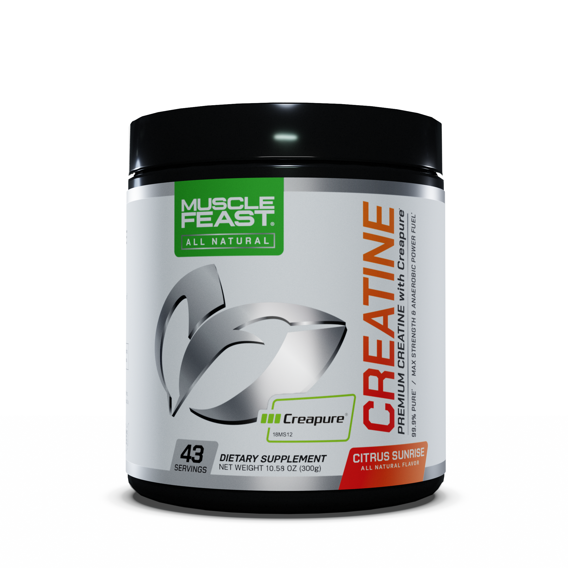 Creapure Creatine Monohydrate Powder, Vegan Keto Gluten-Free