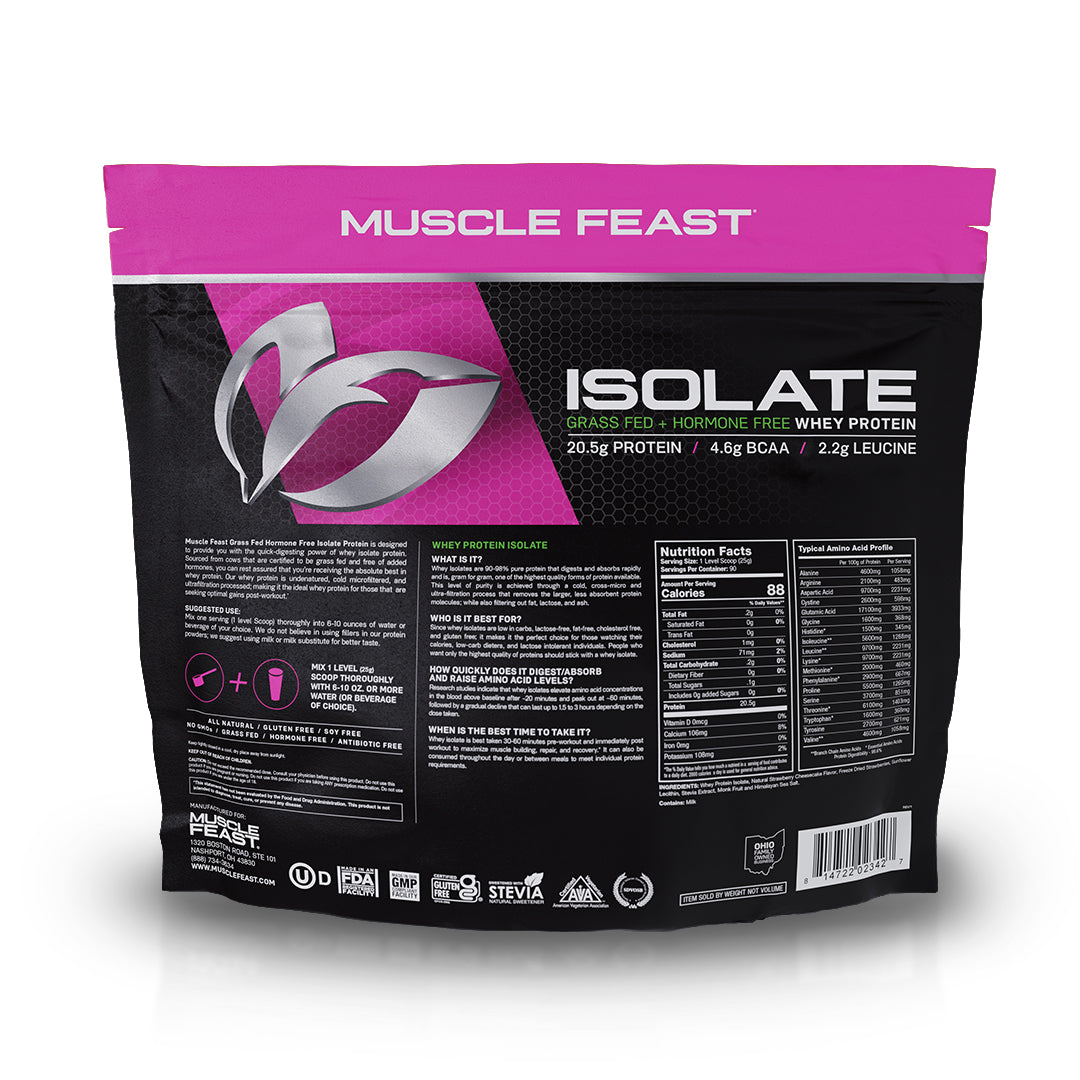 Whey Protein Isolate, Pasture Raised, Grass Fed, rBST/rBGH and soy free