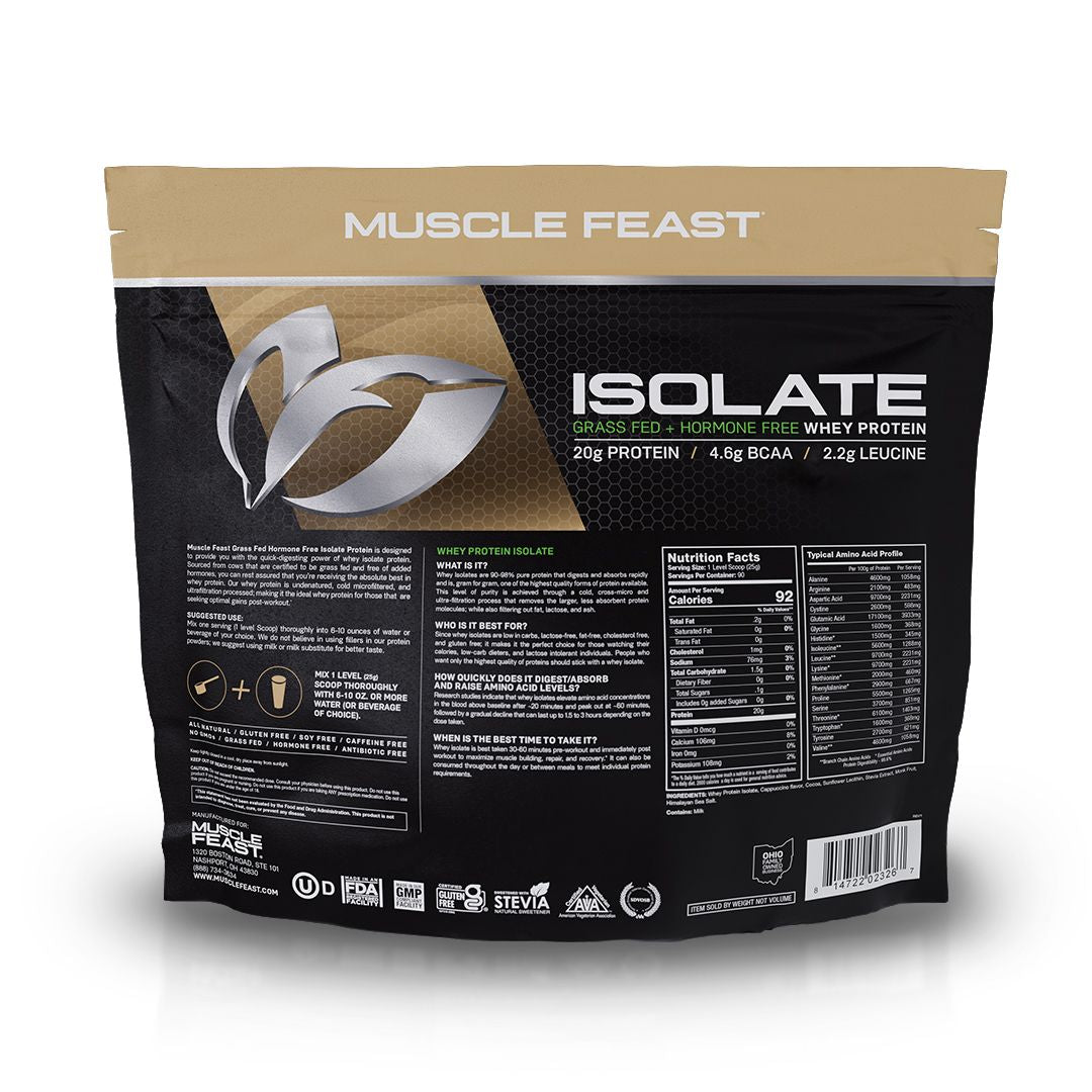 Whey Protein Isolate, Pasture Raised, Grass Fed, rBST/rBGH and soy free