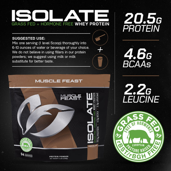 Certified Grass-fed Whey Protein Isolate, Easy to digest
