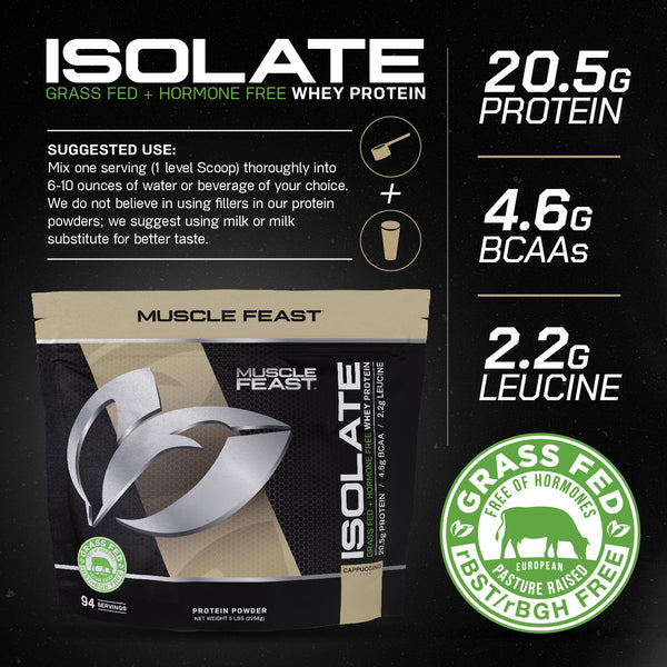 Whey Protein Isolate, Pasture Raised, Grass Fed, rBST/rBGH and soy free