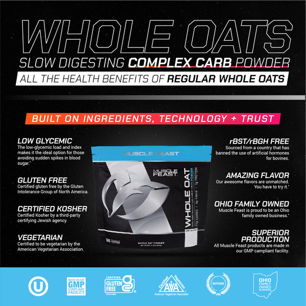 Whole Oat Powder All Natural Complex Carb Non-GMO