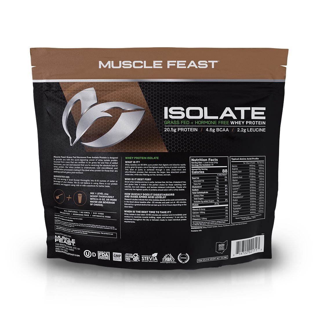 Whey Protein Isolate, Pasture Raised, Grass Fed, rBST/rBGH and soy free