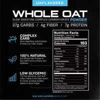 Whole Oat Powder All Natural Complex Carb Non-GMO