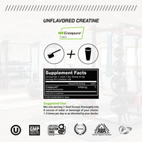 Creatine + Isolate Big Bundle Unflavored: 1 Creatine Powder (Unflavored, 2lb) + 1 Whey Protein Isolate (Unflavored, 5lb) | Premium Supplements, Vegetarian, Gluten Free