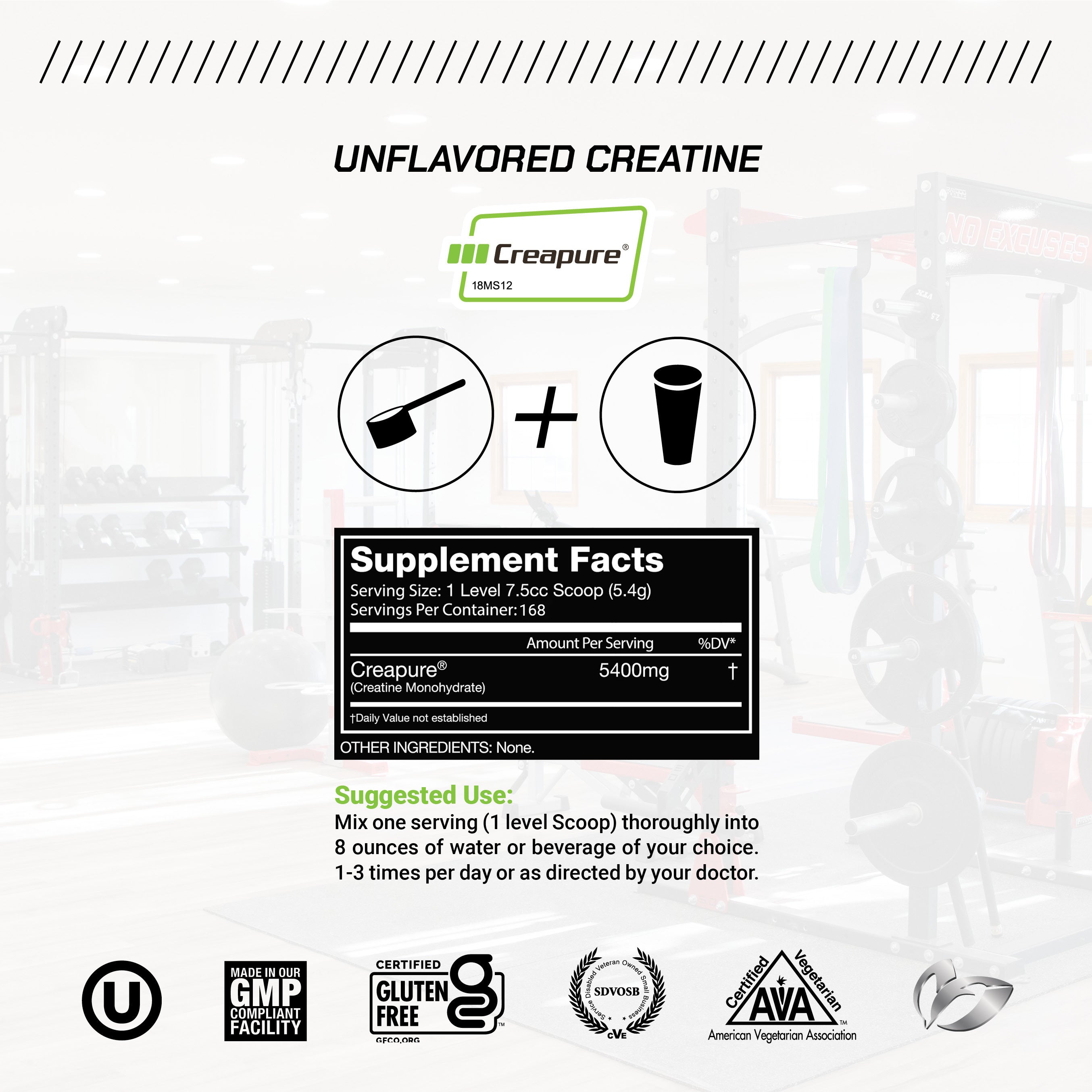 Creatine + Isolate Big Bundle: 1 Creatine Powder (Unflavored, 2lb) + 1 Whey Protein Isolate (Chocolate, 5lb) | Premium Supplements, Vegetarian, Gluten Free