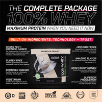 100% Whey, Pasture Raised, Grass Fed, rBST/rBGH and soy Free